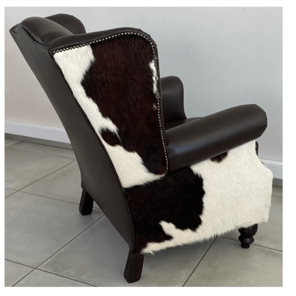 Leather & Nguni Classic Wingback